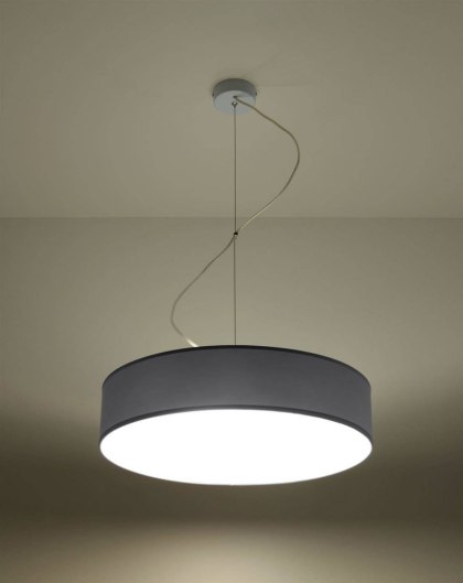 Sollux ARENA 45 szara – lampa wisząca E27 45 cm