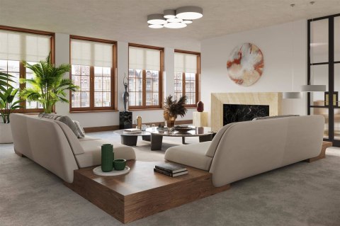 Sollux ARENA 45 szara – lampa wisząca E27 45 cm