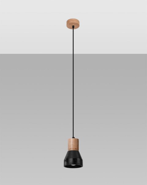 Sollux Lampa wisząca QUBIC czarna