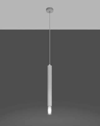 Sollux Lampa wisząca nad Stół Zwis Żyrandol TUBA LED LOFT WEZYR 1 biała
