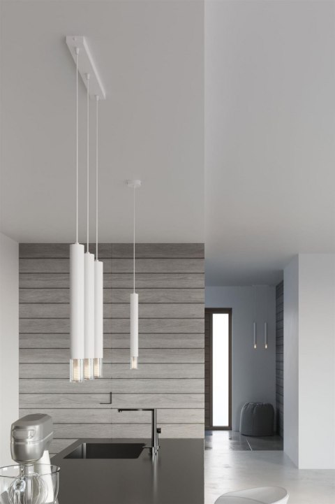 Sollux Lampa wisząca nad Stół Zwis Żyrandol TUBA LED LOFT WEZYR 2 biała