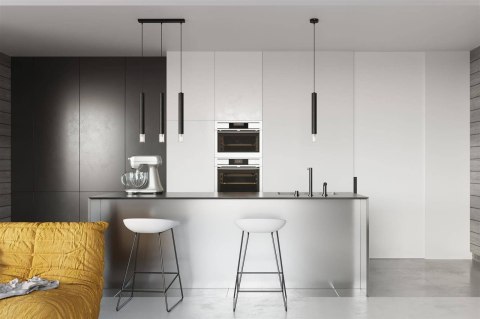 Sollux Lampa wisząca nad Stół Zwis Żyrandol TUBA LED LOFT WEZYR 2 czarna