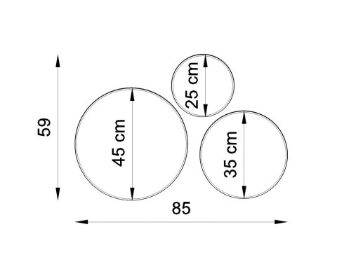 Sollux Lampa Plafon ARENA 35 biała