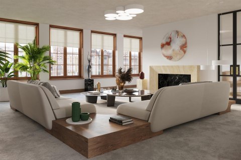 Sollux Lampa Plafon ARENA 45 biała