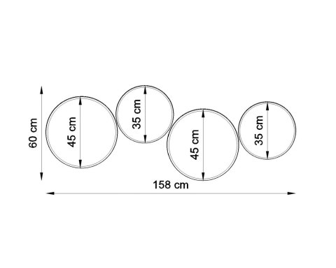 Sollux Lampa Plafon ARENA 45 biała