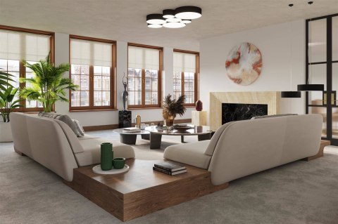 Sollux Lampa Plafon ARENA 45 czarna