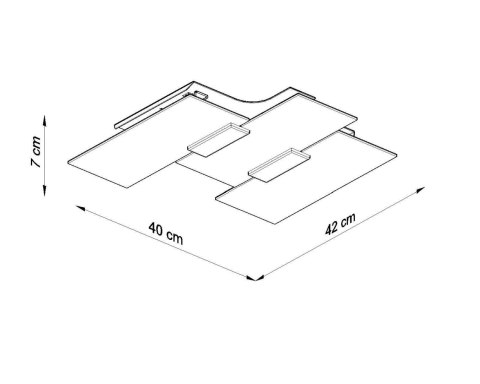 Sollux Lampa Plafon FABIANO