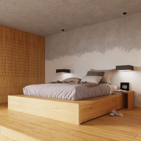 Sollux Lampa Plafon HORUS 25 czarny