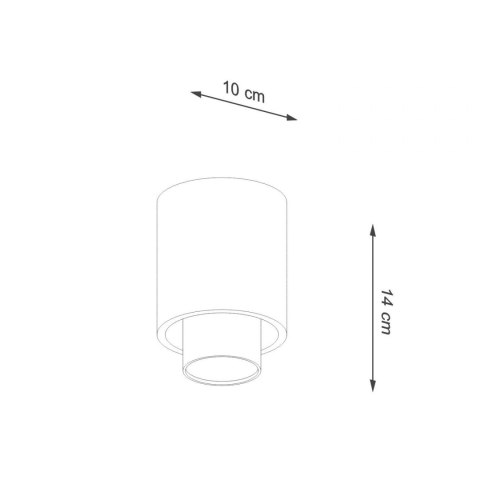 Sollux Lampa Plafon NESI czarny