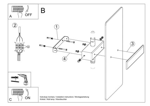 Sollux Lampa Kinkiet AZALIA