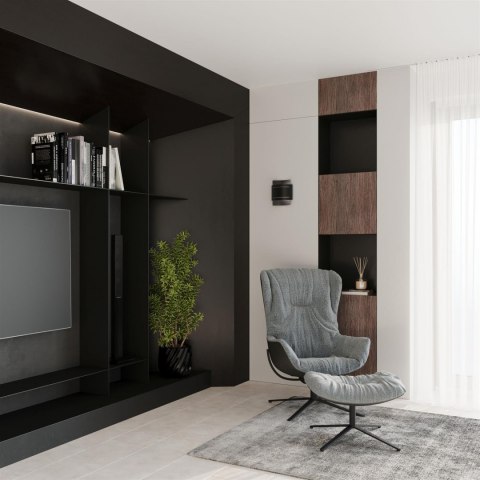 Sollux Lampa Kinkiet HESTIA czarny