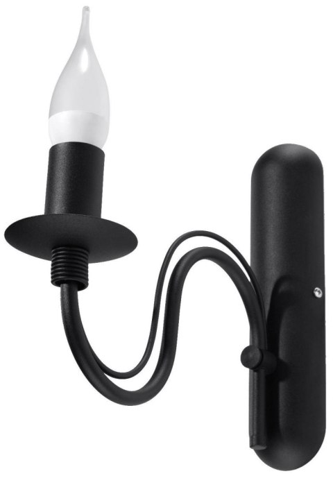 Sollux Lampa Kinkiet MINERWA czarny