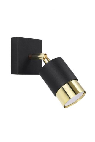 Sollux Lighting Kinkiet NERO czarny/złoty