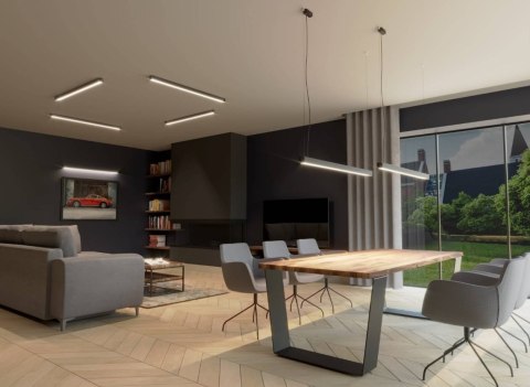 Sollux Lampa Kinkiet PINNE 67 szary 3000K