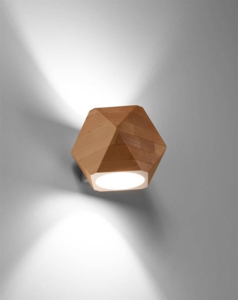 Sollux Lampa Kinkiet WOODY naturalne drewno