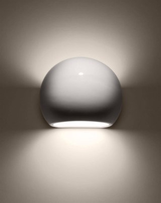 Sollux Lighting Kinkiet lakierowany GLOBE biały połysk
