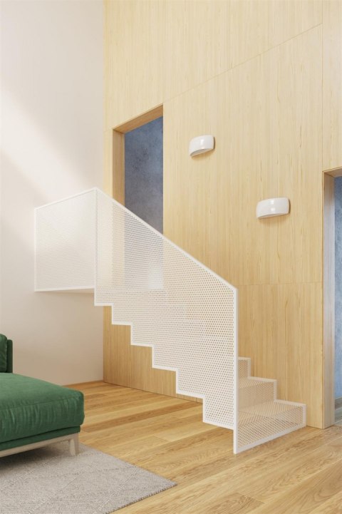 Sollux Lampa Kinkiet lakierowany PONTIUS biały połysk