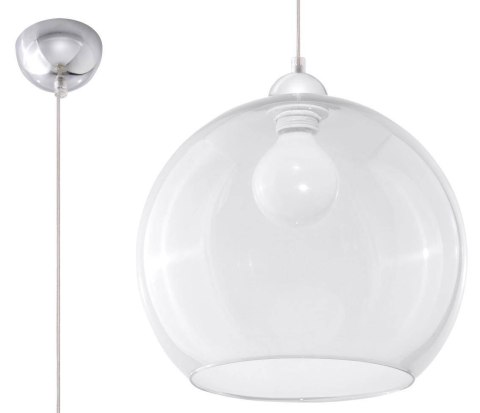 Sollux Lampa wisząca BALL transparentny