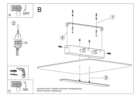 Sollux Lampa Plafon AZALIA