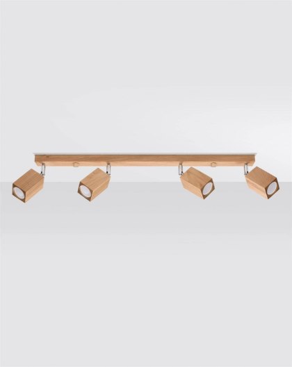 Sollux Lighting Plafon KEKE 4 dąb