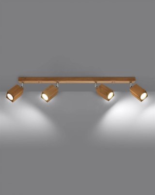Sollux Lighting Plafon KEKE 4 dąb