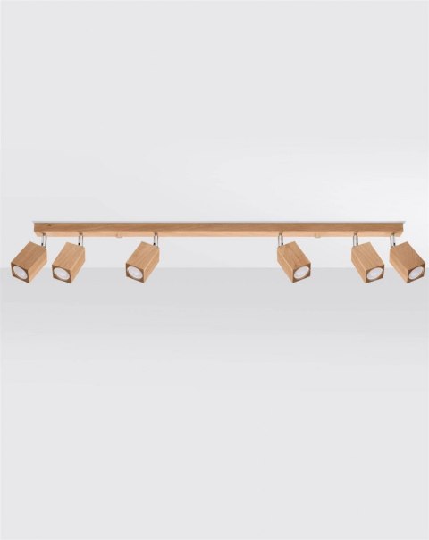 Sollux Lampa Plafon KEKE 6 dąb