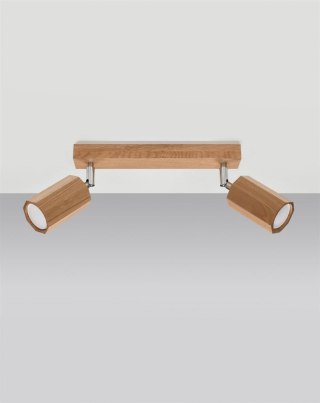 Sollux Lampa Plafon ZEKE 2 dąb