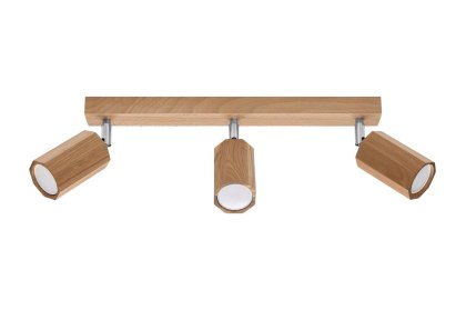 Sollux Lighting Plafon ZEKE 3 dąb
