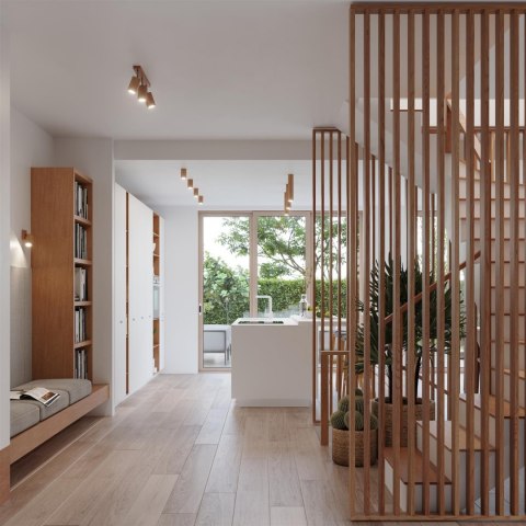 Sollux Lampa Plafon ZEKE 4 dąb