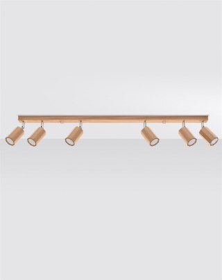 Sollux Lampa Plafon ZEKE 6 dąb