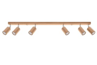 Sollux Lighting Plafon ZEKE 6 dąb