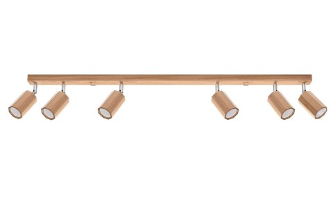 Sollux Lampa Plafon ZEKE 6 dąb