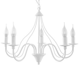 Sollux Lampa Żyrandol MINERWA 5 biały