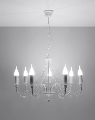 Sollux Lighting Żyrandol MINERWA 7 biały