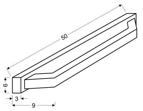 Kinkiet chromowy LED z kryształkami 6W biały zimny Lords Candellux 21-37985