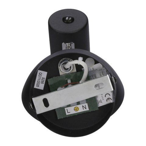 Lampa ścienna kinkiet 1X40W E27 czarny + złoty metal DISO 91-63410