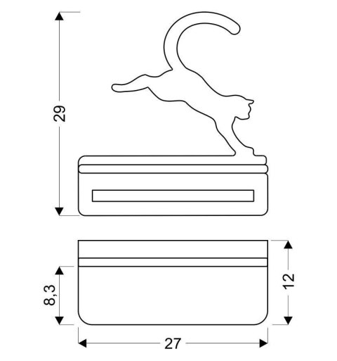 Kinkiet LED 5W dla dziecka czarny kot skaczący Cat Candellux 21-75635