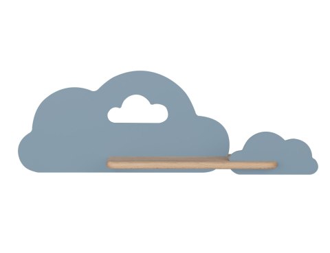 Kinkiet LED 5W dla dziecka niebieska chmurka z półką Cloud 21-75581