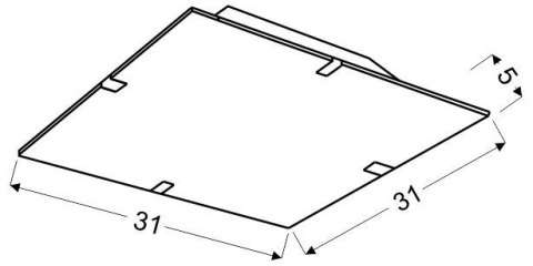 Lampa Candellux Georgia 10-45379 Plafon 10W Led