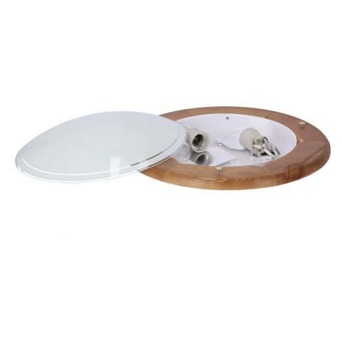1030 LAMPA SUFITOWA PLAFON40 DREWNO STANDARD 2X60W E27 DĄB