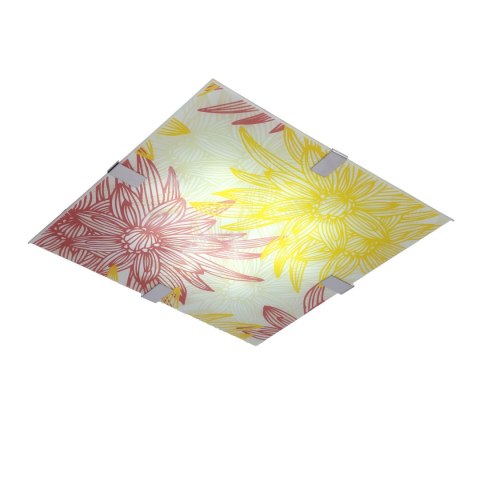 Lampa Sufitowa Candellux Georgia 10-45362 Plafon 16W Led Czerwono Żółty 6500K