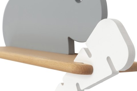 Lampa kinkiet półeczka 5W LED 4000K IQ Kids Rabbit szary+biały 21-84743