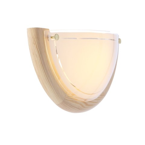 1030 LAMPA SUFITOWA PLAFON1/2 DREWNO STANDARD 1X60W E27 SOSNA