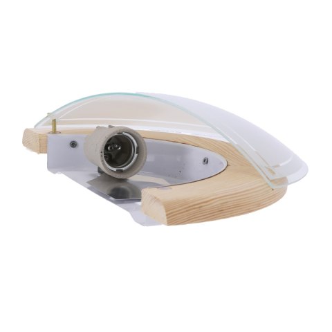1030 LAMPA SUFITOWA PLAFON1/2 DREWNO STANDARD 1X60W E27 SOSNA