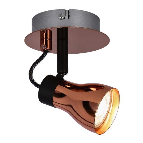 Kinkiet czarny + miedziany 50W GU10 bez żarówki Angus Candellux 91-60518