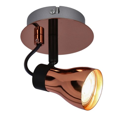 Kinkiet czarny + miedziany 50W GU10 bez żarówki Angus Candellux 91-60518