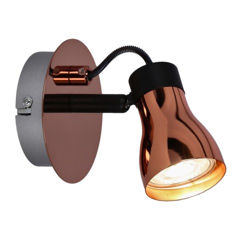 Kinkiet czarny + miedziany 50W GU10 bez żarówki Angus Candellux 91-60518
