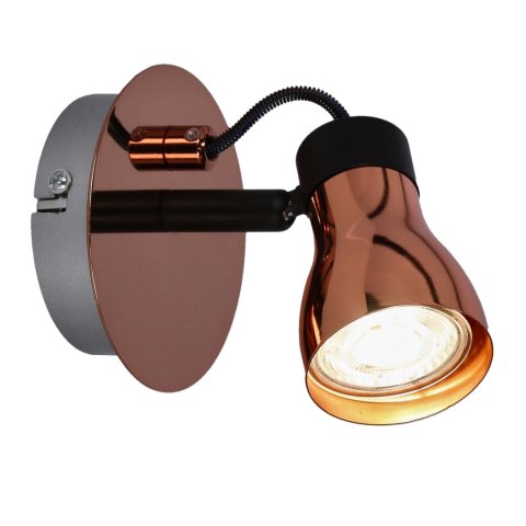 Kinkiet czarny + miedziany 50W GU10 bez żarówki Angus Candellux 91-60518