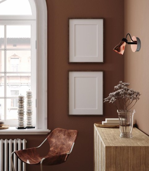 Kinkiet czarny + miedziany 50W GU10 bez żarówki Angus Candellux 91-60518