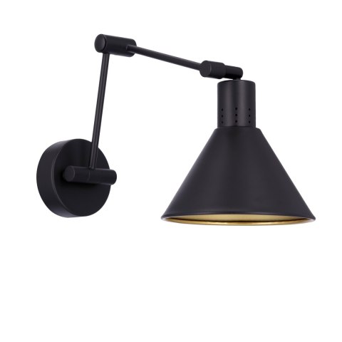 LAMPA ŚCIENNA LOFT KINKIET REGULOWANY DO SALONU SYPIALNI CZARNY Copenhagen